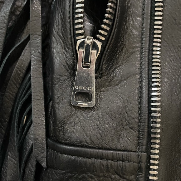 Gucci Punk Leather Biker Jacket Size 44/L - Picture 15 of 16